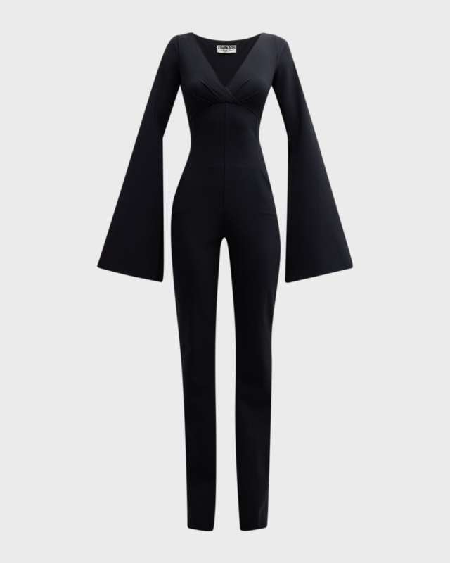 Esma Split-Sleeve Empire Jumpsuit